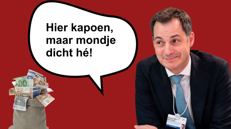 ONTHULD: deze crimineel ontving zak zwijggeld van Alexander De Croo