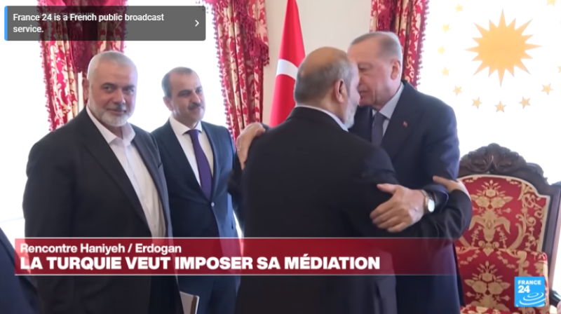 Erdogan ontvangt Hamas-chef Haniyeh - Israël not amused