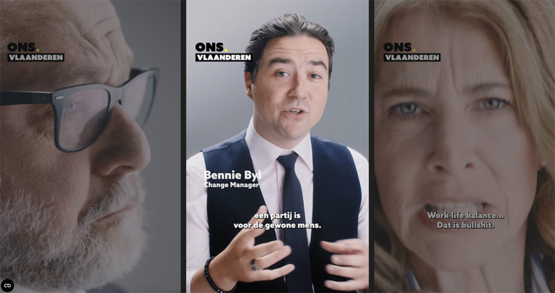 Anonieme opdrachtgever voert een mysterieuze anti-campagne  tegen Vlaams Belang