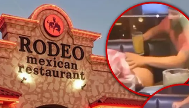 Man giet margarita via trechter in het achterwerk van een vrouw (video)