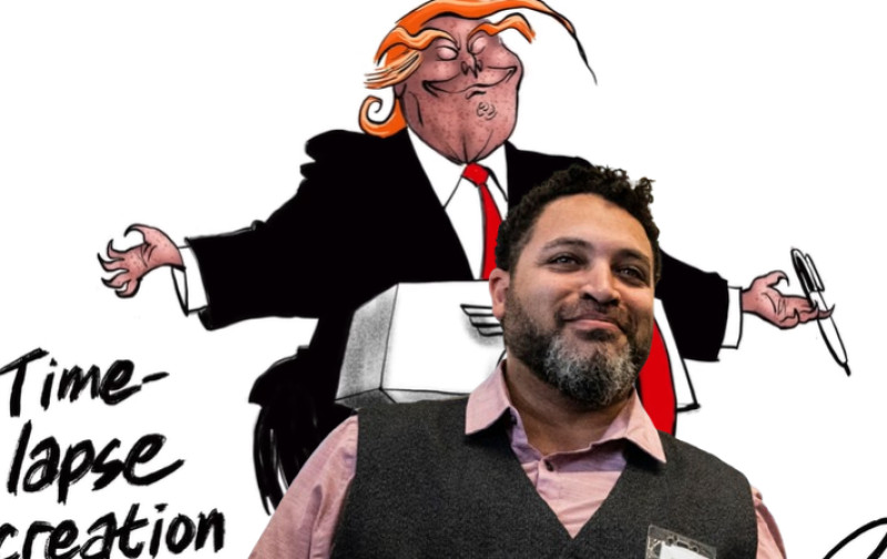📸 Anti-Trump cartoonist gearresteerd wegens vermoedelijk bezit van kindermisbruikmateriaal