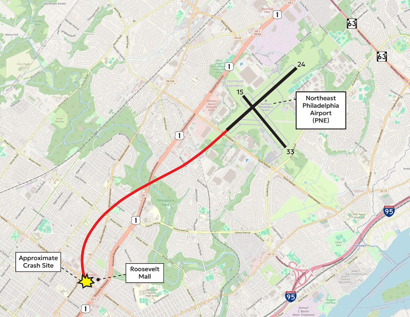 VS: Learjet van Jet Rescue Air Ambulance stort neer in Philadelphia