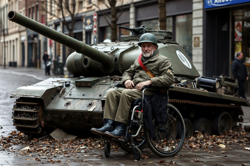 Staan hier straks Russische bejaarde soldaten met kapotte tanks?