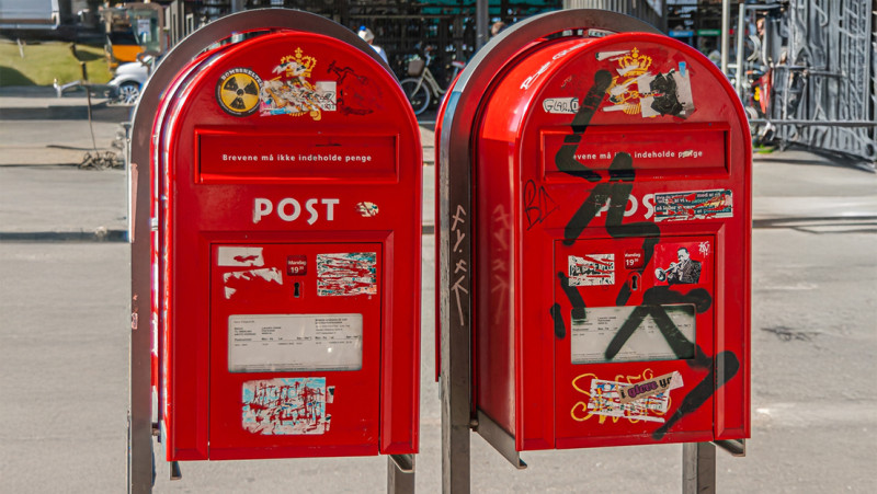 Deense post stopt met het bezorgen van brieven