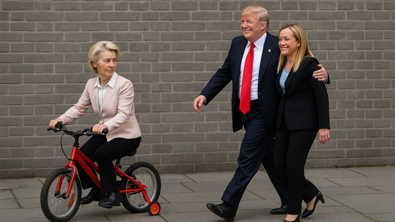 Trump wil von der Leyen niet meer aan de onderhandelingstafel, maar rolt de rode loper uit voor Meloni
