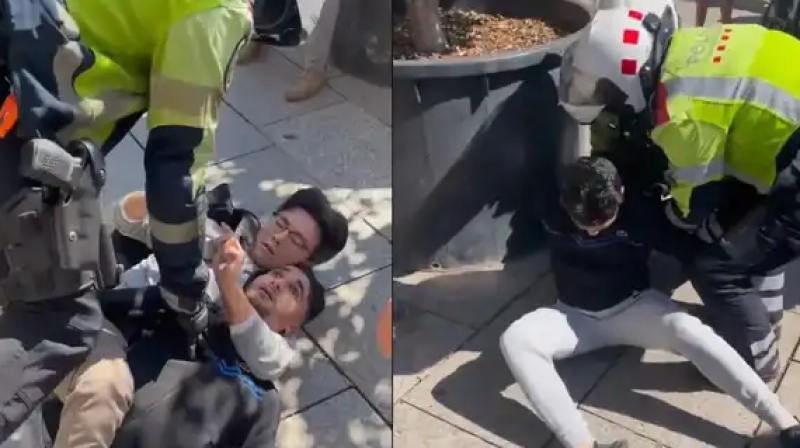 🎥 Zakkenroller was nog nooit zo blij om de politie te zien