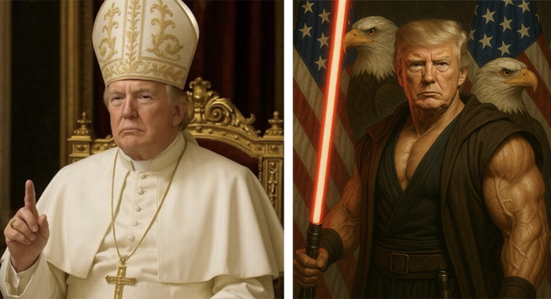 Trump, Jedi van het populisme: het Witte Huis draait dol op AI