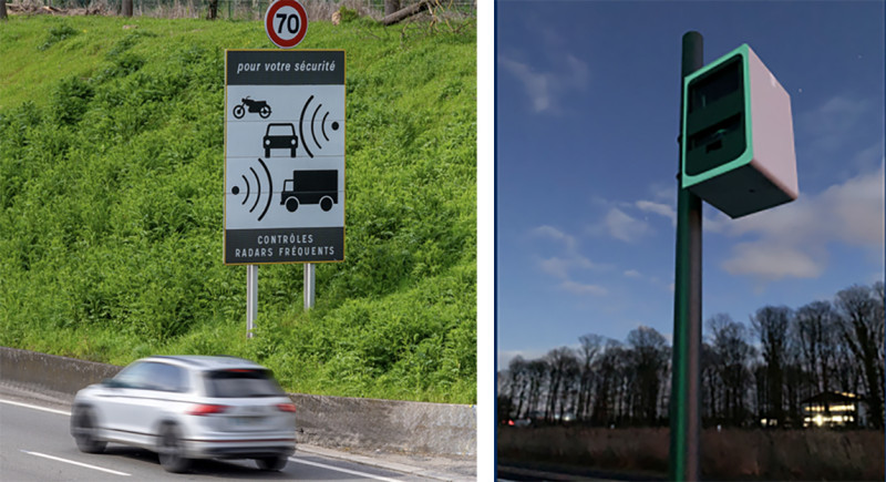 Frankrijk installeert de hyperintelligente superflitspaal: één flits, 540 euro boete.