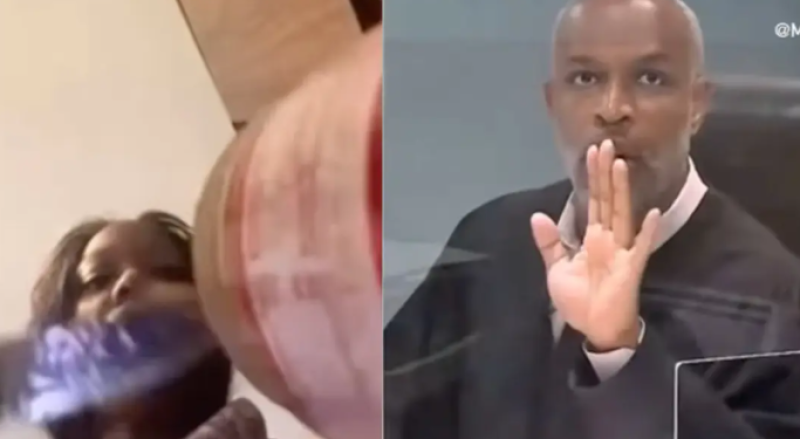 🎥 Vrouw smeert boterham tijdens Zoom-rechtszaak