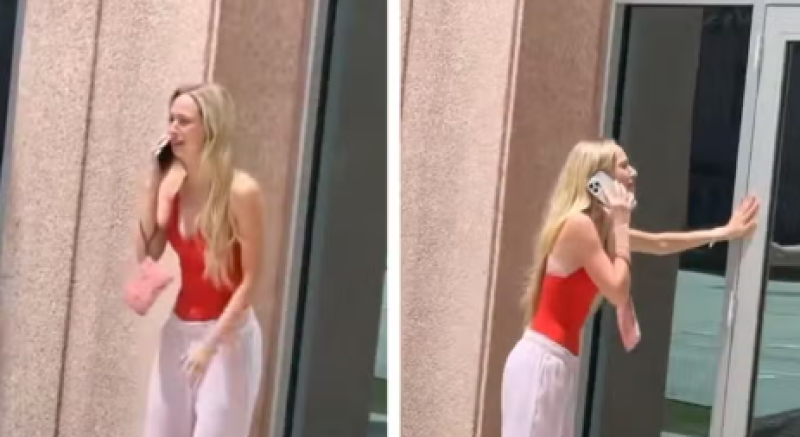🎥 Influencer jankt hysterisch voor TikTok-kantoren nadat ze verbannen is