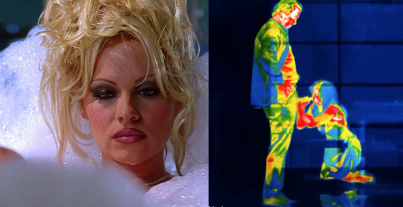 🎥 Pikante infraroodbeelden brengen Pamela Anderson in een hachelijke positie