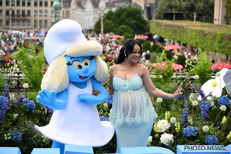 Rihanna smurft erop los in onze Belgische hoofdstad