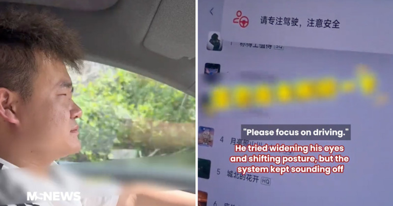🎥 Chinese auto-A.I. denkt voortdurend dat bestuurders slaperig zijn vanwege hun smalle oogleden