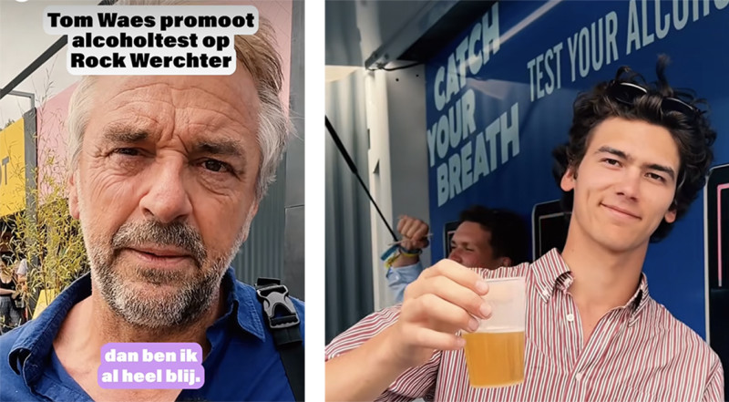 🎥  Tom Waes promoot alcoholtests op Werchter