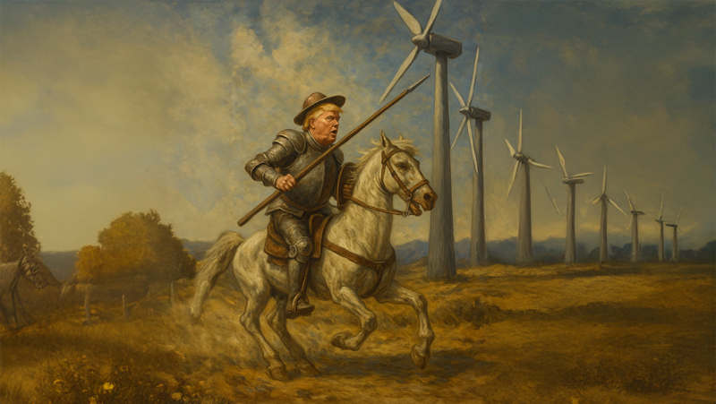 “Ze maken ons kapot, mijnheer”: Trump haalt uit naar zijn vijand: de windmolen