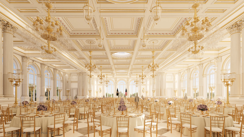 🎥 Trump investeert in uitbreiding Witte Huis: nieuwe balzaal van 8.400 m² moet prestigeproject worden