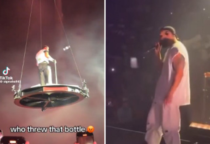 🎥 Van wereldster tot schietschijf: Drake live on stage