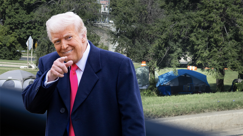 Trump eist dat de daklozen Washington per direct verlaten: “Ver van de hoofdstad, en wel meteen”