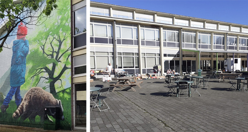 Kleurrijke start: Basisschool De Letterboom onthult nieuwe muurschildering