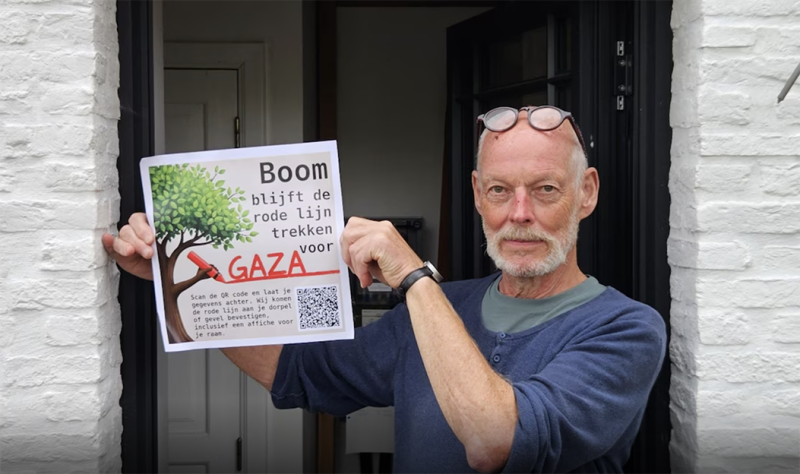 Boomse solidariteit met Gaza: meer dan 100 deelnemers trekken rode lijn