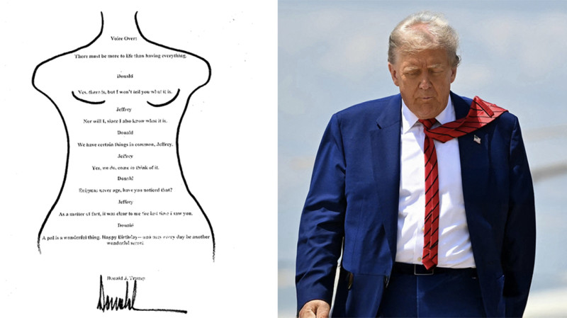 Trump ontkent, Democraten publiceren: dit is de mysterieuze verjaardagsbrief aan Jeffrey Epstein