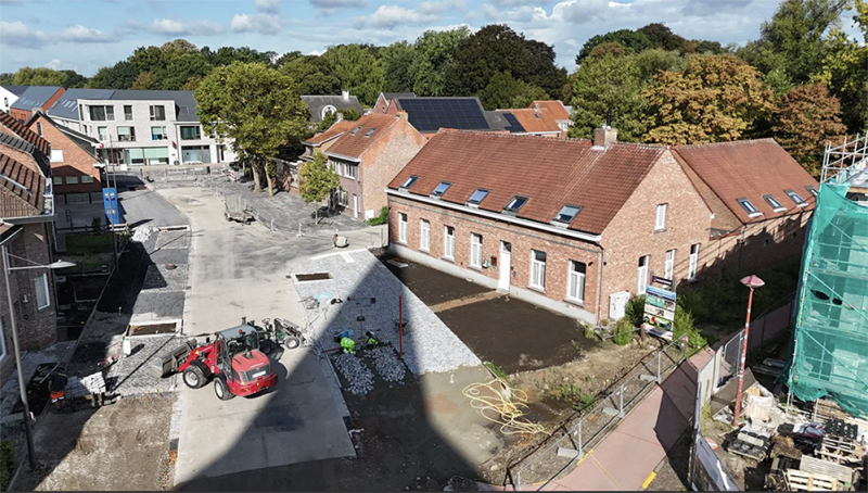 Start derde fase herinrichting Kerkeneind Kalmthout: groenplein op komst