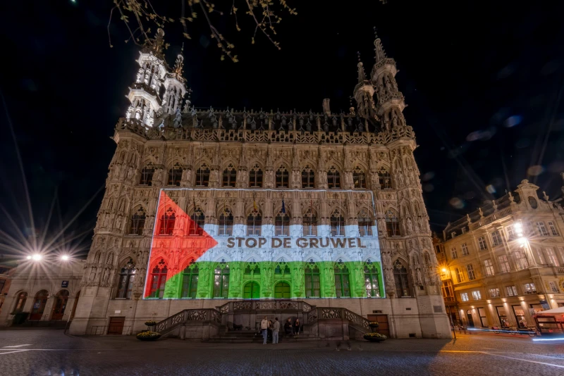 Schadevergoeding geëist na protestactie van pro-Palestina-demonstranten in Leuven