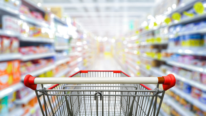 Revolutionaire slimme winkelkarren in Colruyt Halle scannen boodschappen automatisch