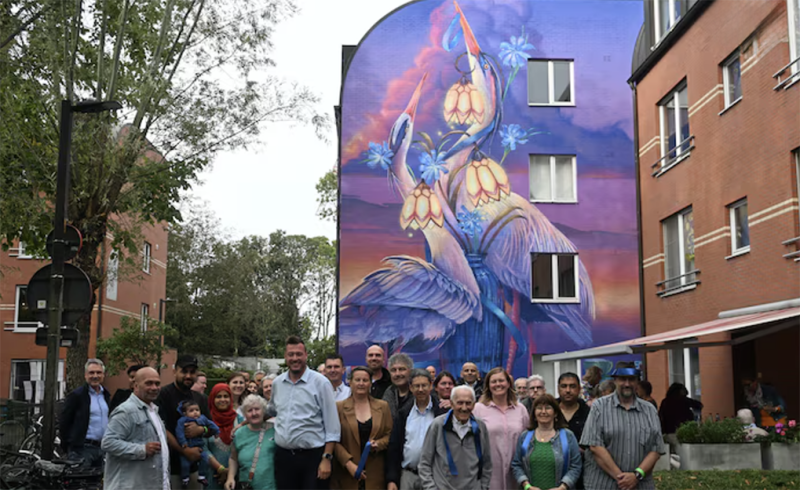 Hoogstraten viert 30 jaar Mouterijstraat met onthulling van kleurrijke mural