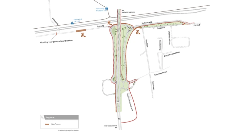 Verkeershinder in Lier door werkzaamheden rondom station