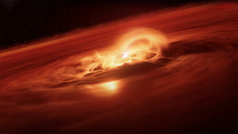 🎥  Pardon? Een planeet die 6 miljard ton materie per seconde opslokt?