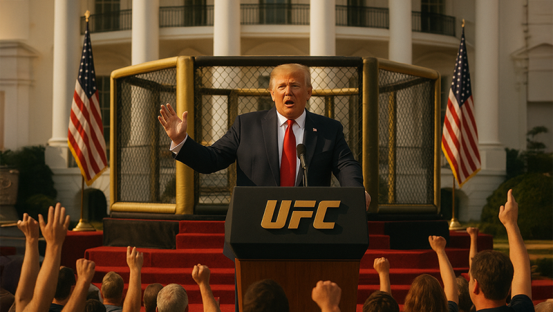 Trump wil voor zijn 80ste verjaardag een UFC-feestje in zijn Witte Huis