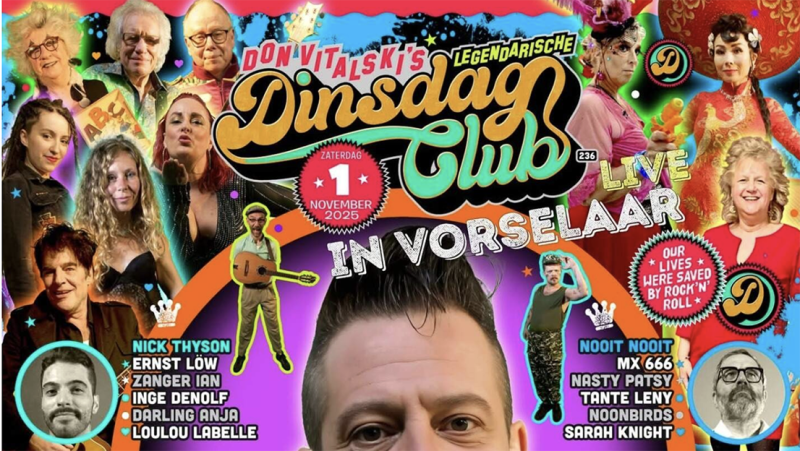 Don Vitalski's Legendarische Dinsdagclub keert terug naar Vorselaar
