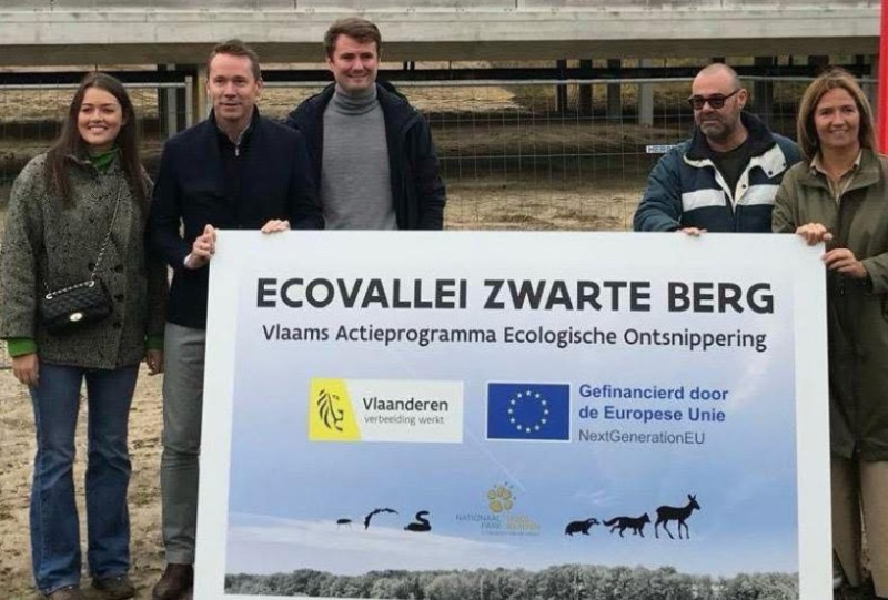 Nieuwe ecovallei verbindt natuurgebieden in Oudsbergen voor veiliger dierenverkeer