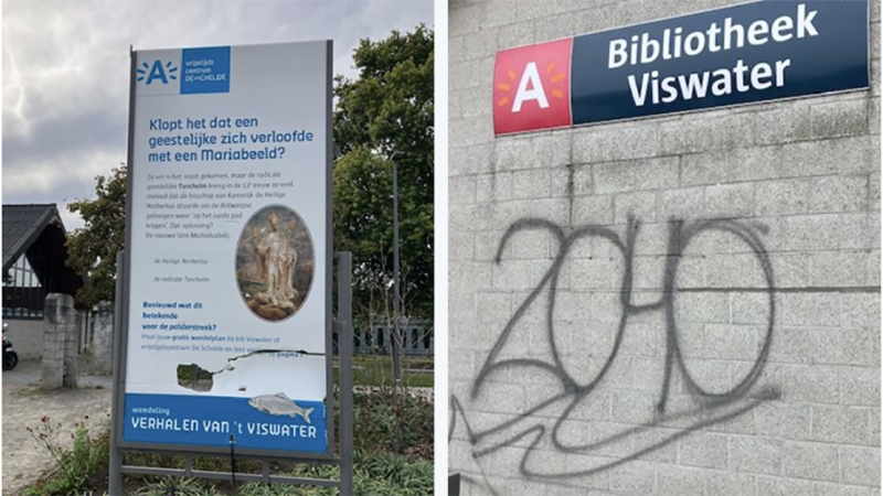 Bibliotheek Viswater opnieuw getroffen door vandalisme