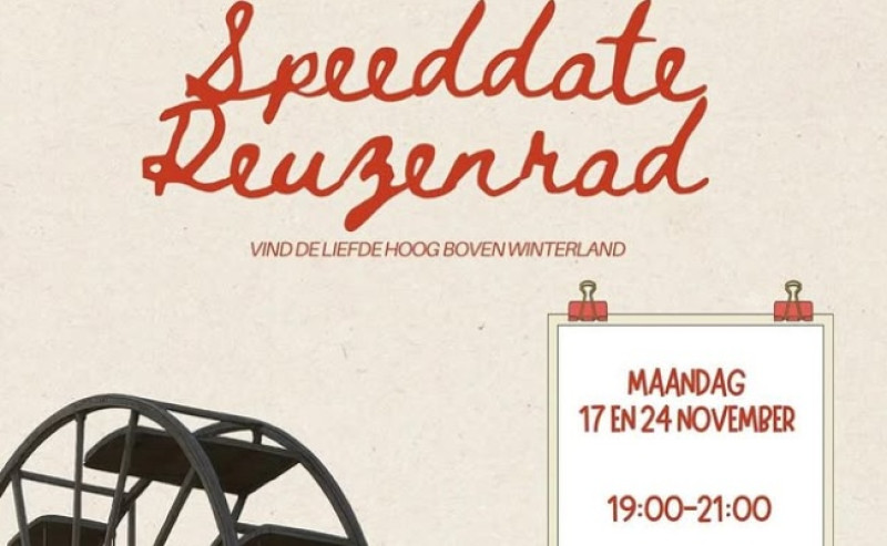 Hoogvliegend daten: speeddaten in het reuzenrad van Winterland Hasselt