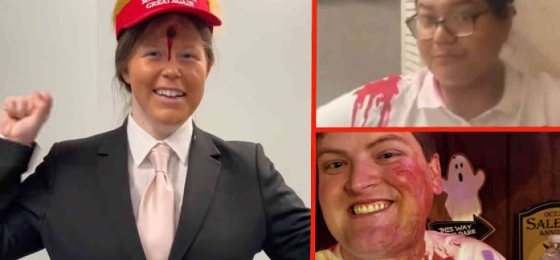 🎥 Links viert Halloween met dode Trump en bebloede Charlie Kirk