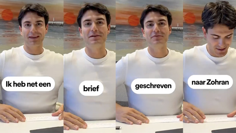 Conner schrijft een heel erg leuke brief naar de nieuwe burgemeester van New York