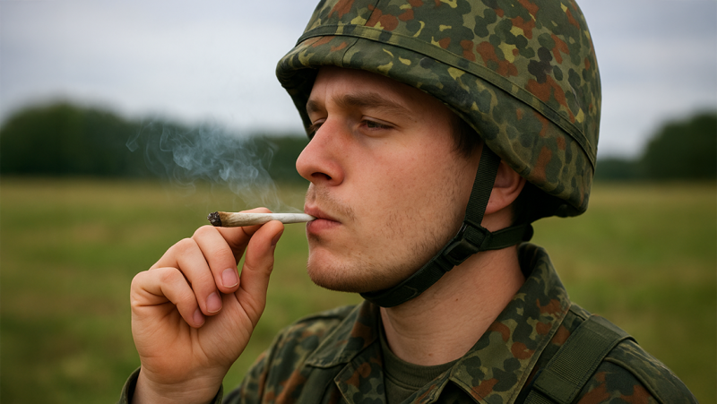 Wil je niet in het leger? Rook een joint.