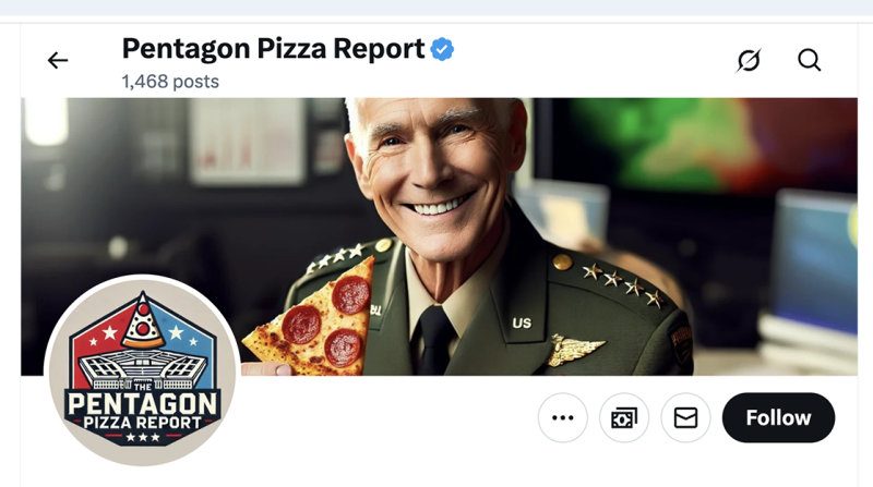 Er is oorlog op komst, want het Pentagon bestelt veel pizza’s