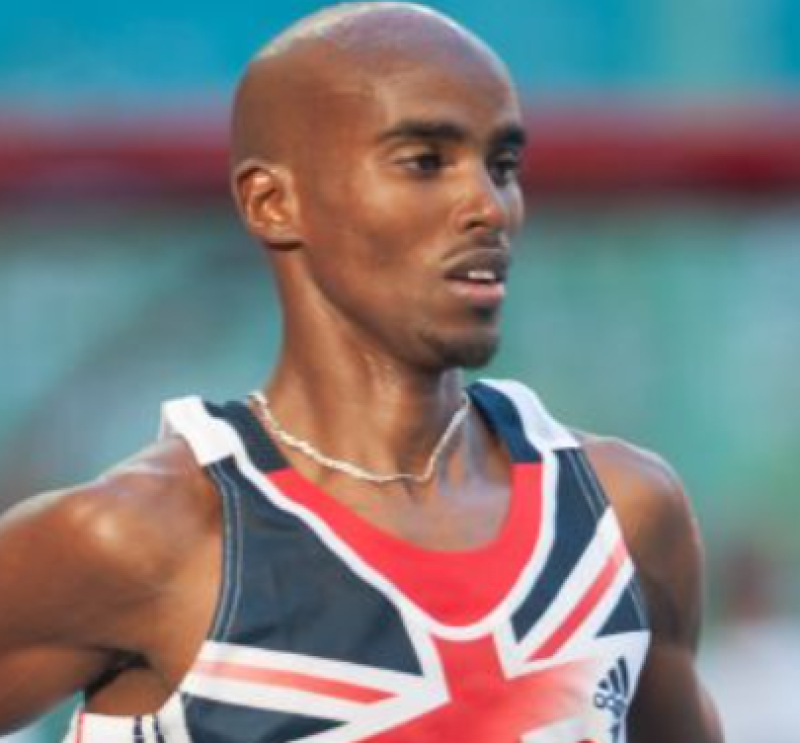 Loper Mo Farah droeg lang geheim mee