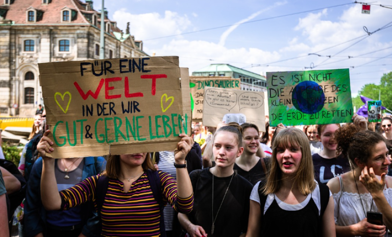 Actie Extinction Rebellion bij klimaatcommissie Gent