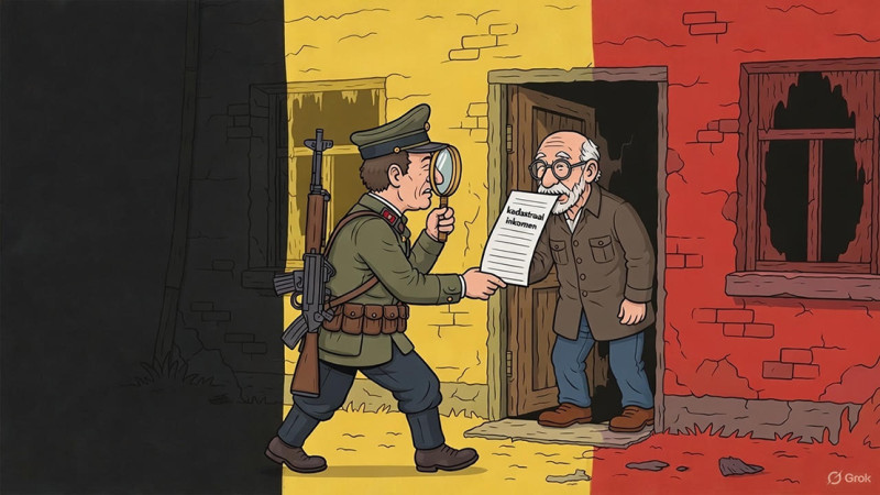 Vadertje staat plant straks huiszoekingen om te kijken of je niet foetert met het kadastraal inkomen