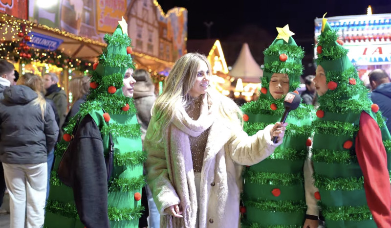 🎥 “De schaatsbaan is kapot!” – Liz Swerts vervolgt kersttour in Hasselt