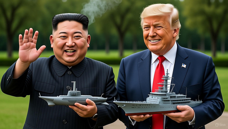 Na Donald, wil nu ook Kim de grootste hebben