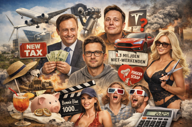 2025 volgens P: belastingen, paniek, figuurzaagrecords, robots en vooral… veel goesting om tegen schenen te schoppen