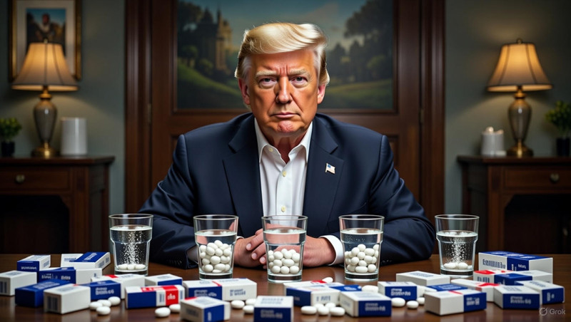 Trump kiest voor “dun bloed” en neemt daarom meer asperines dan de dokters aanbevelen