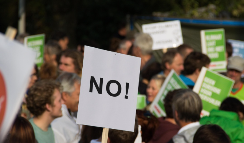 Protestmars van IVAGO-werknemers naar stadhuis Gent
