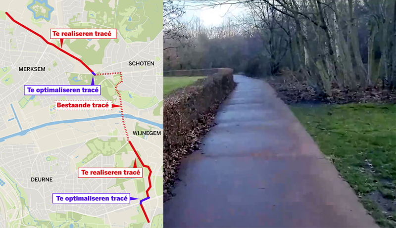 Nieuw fietspad FR02 verbindt vier Antwerpse gemeenten met groene route