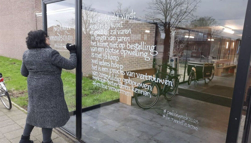 Poëzieroute in Vosselaar biedt gedichten aan wandelaars